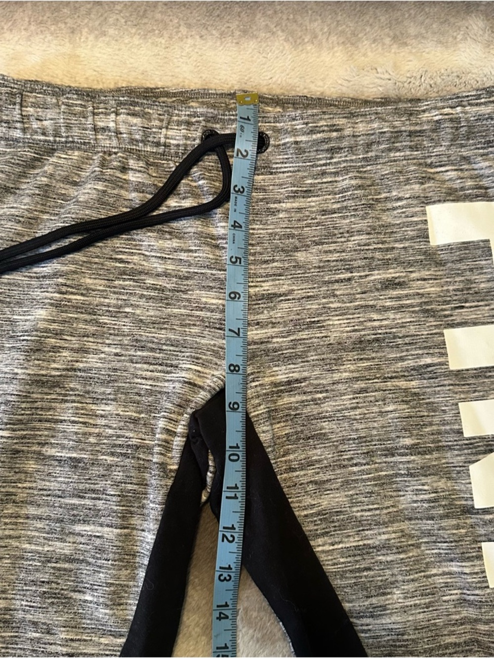 Victoria’s Secret PINK Campus Jogger Sweatpants Gray Logo M - Picture 6 of 8